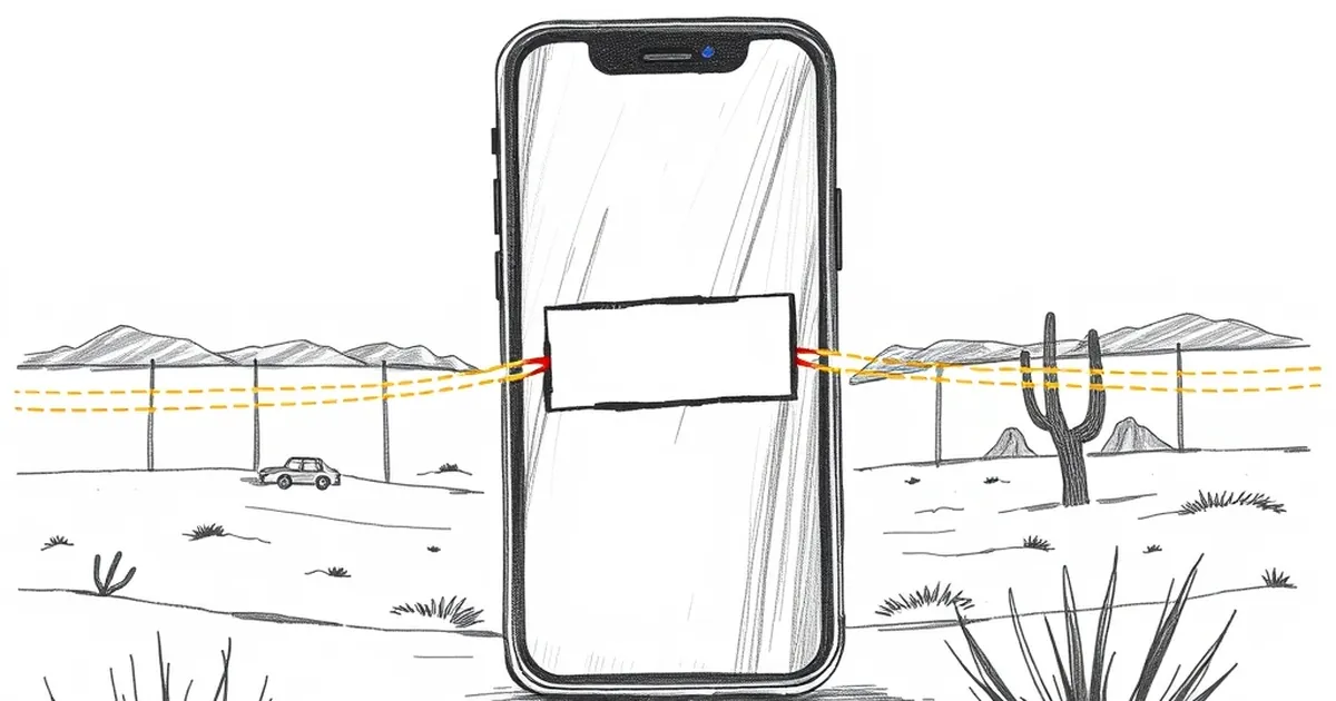 Geo-fencing blocks your login 9 miles from the border