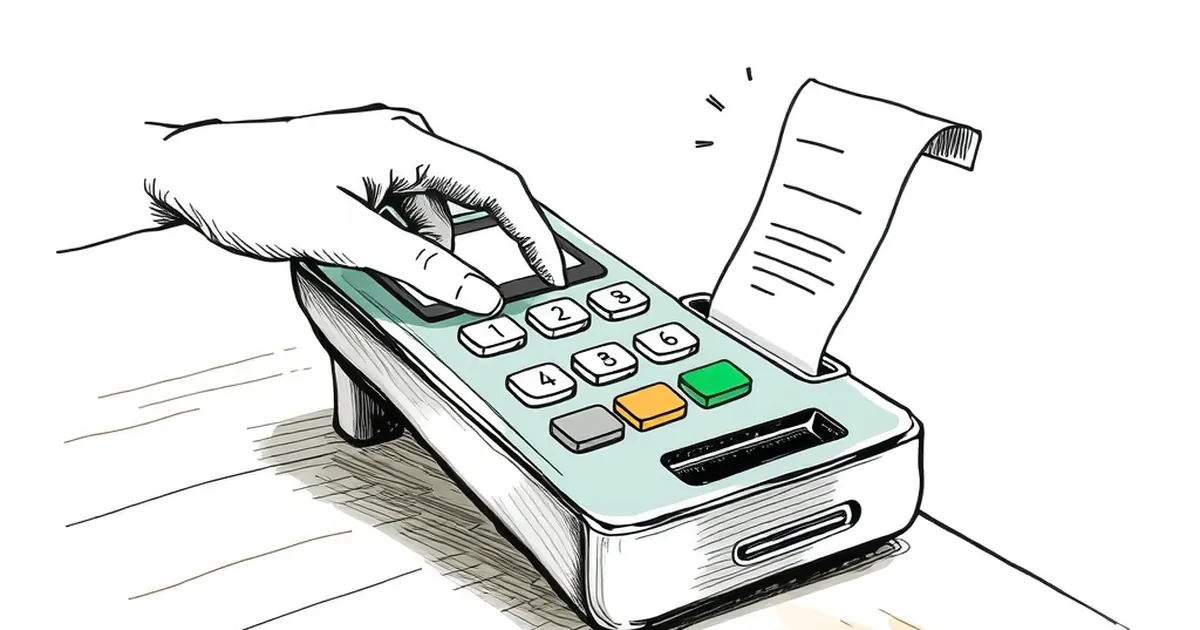 Haptic taps land 0.2s after the confirm, the receipt at 3 days