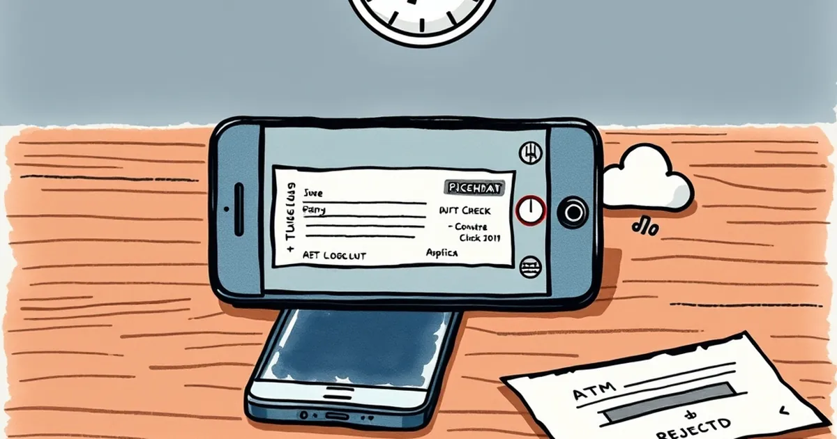 Mobile check deposits post in 4 hours; the ATM receipt never uploads